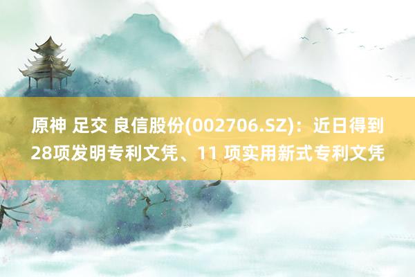 原神 足交 良信股份(002706.SZ)：近日得到28项发明专利文凭、11 项实用新式专利文凭